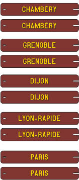 REE Modeles XB-021 - plates SOUTH EAST 1 Bordeaux PTT VB-018/019